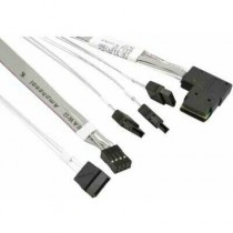 SuperMicro CBL-SAST-0880 кабель Mini SAS (SFF-8087) - 4x SATA, 55 см, с боковым кабелем 15 см